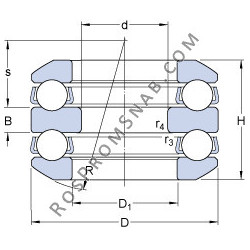 Купить Подшипник 54208 + U 208 SKF от официального производителя