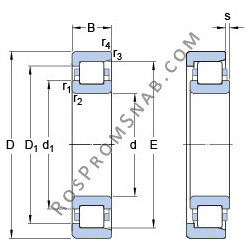 Купить Подшипник NF 307 ECP SKF от официального производителя