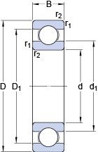 Подшипник 6408 ISO